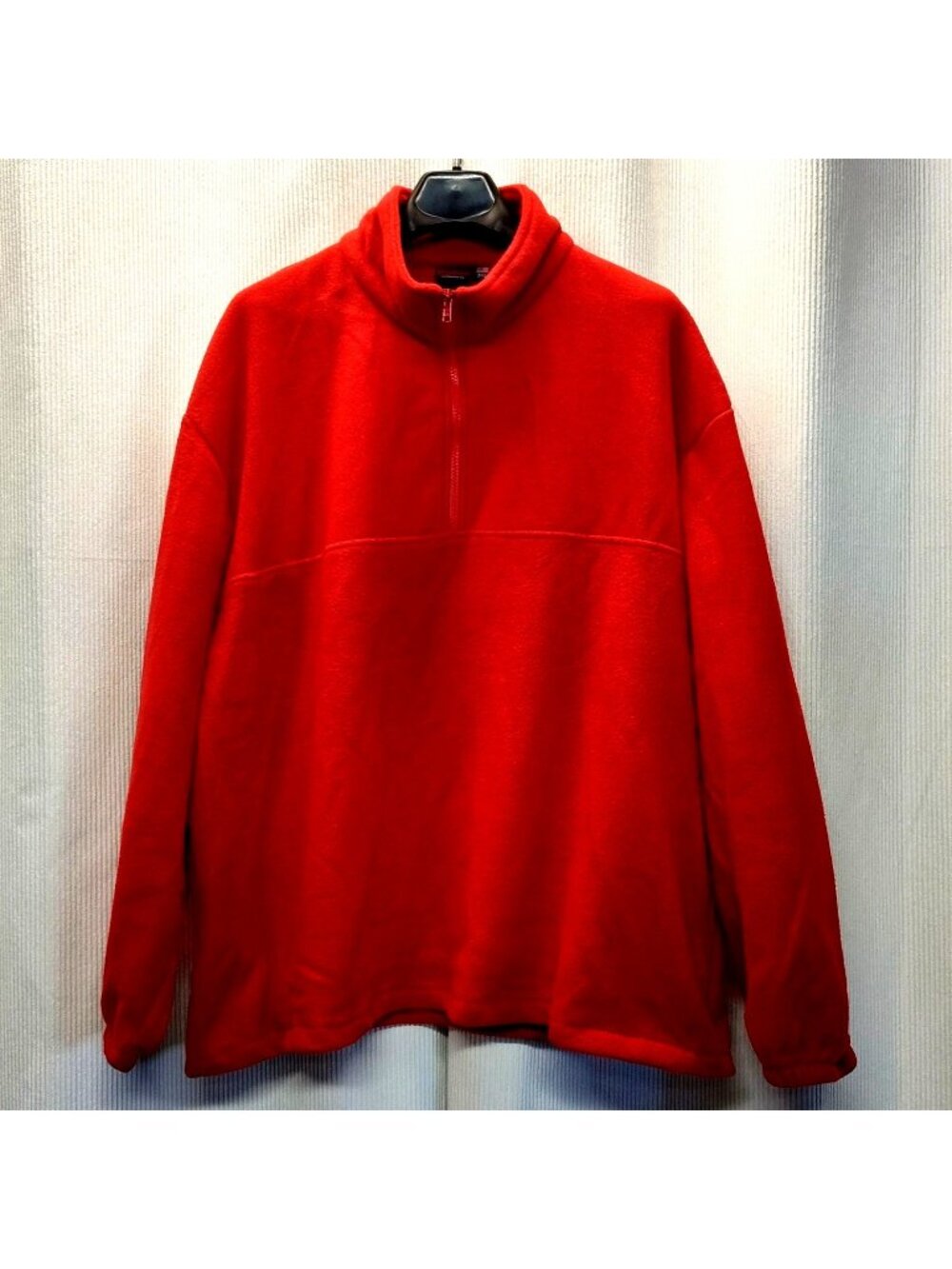 King Louie America Fleece 1/4 Zip Pullover Sweatshirt Red Men 3XL Union Made USA